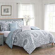 Boho Living Picadilly Reversible Full/Queen Comforter Set in Blue