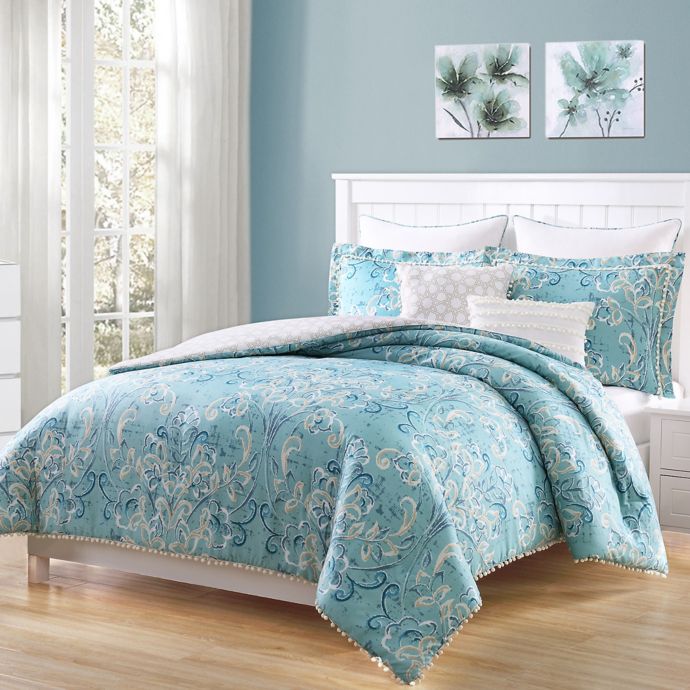 Carmela Home Finley Pom Pom Comforter Set Bed Bath Beyond