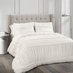 White Ruffle Comforter Bed Bath Beyond