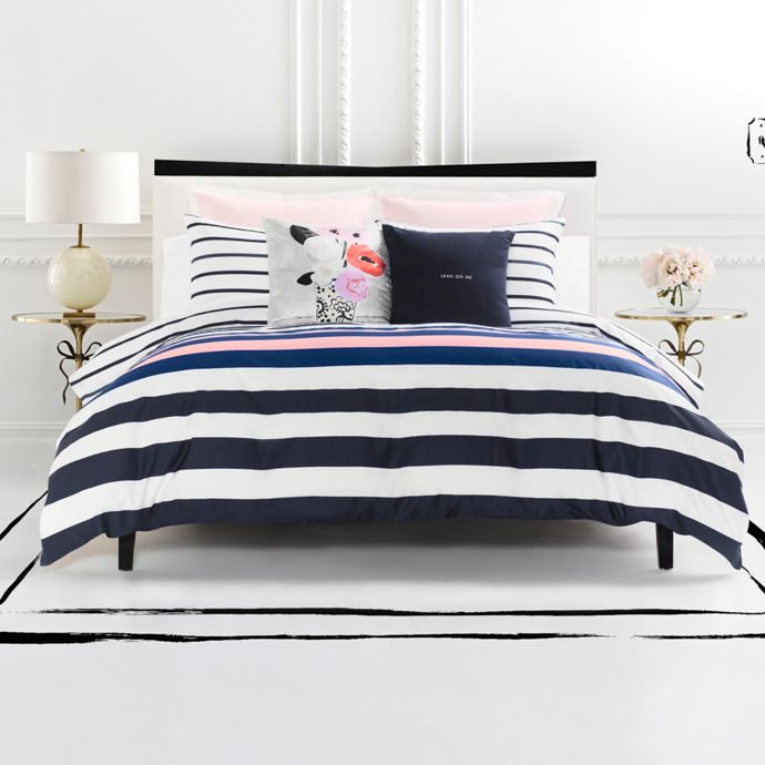 Kate Spade New York Chesapeake Stripe Duvet Cover Set Bed Bath