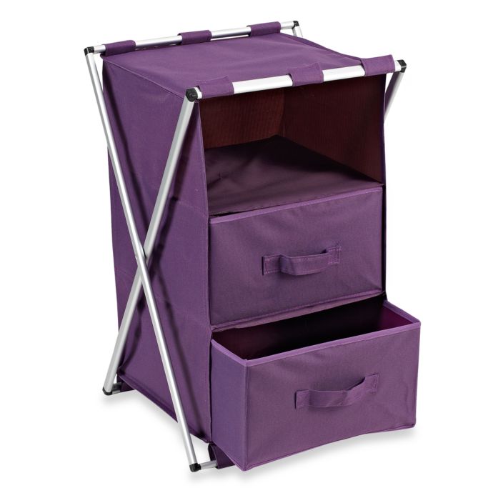 X Frame 2 Drawer Closet Organizer Purple Bed Bath Beyond