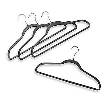 ORG&trade; Slim Grips&trade; Hangers in Frost Grey (Set of 16). View a larger version of this product image.