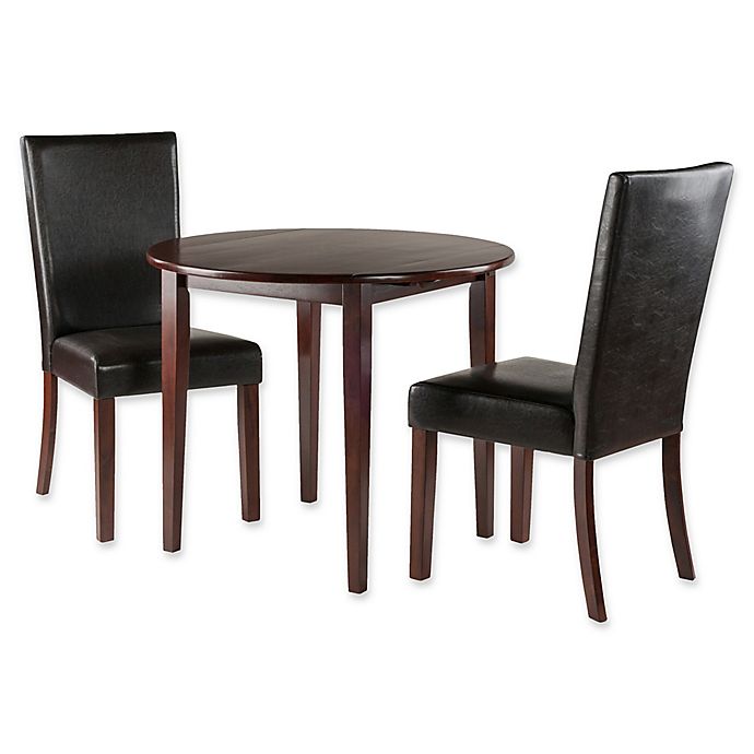 Winsome Trading 3 Piece Clayton Round, Round Table Clayton Rd