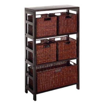 storage basket shelving unit