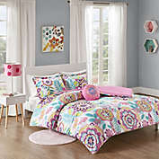 Mi Zone Camille 4-Piece Full/Queen Floral Printed Comforter Bedding Set
