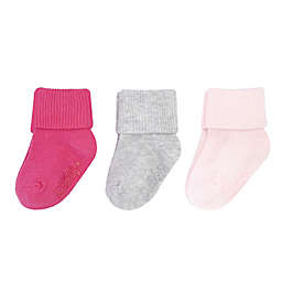 On The Goldbug™ 3-Pack Socks in Pink/Grey
