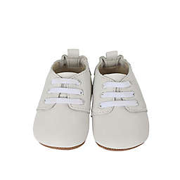 Robeez® First Kicks Size 1 Owen Oxford Shoe in White