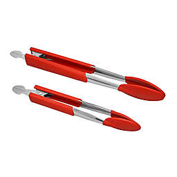 Rachael Ray™ Lil Huggers™ 2-Piece Tongs Set in Red