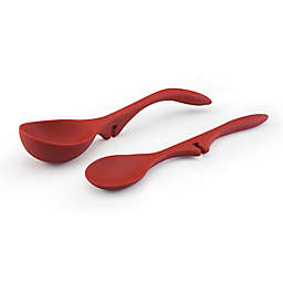 Rachael Ray™ 2-Piece Lazy Tools™ Spoon and Ladle Set in Red
