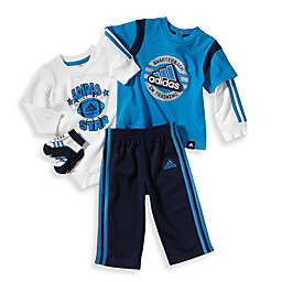 Adidas® Kids 4-Piece Royal Blue Quarterback Pants Set - 3 - 6 Months