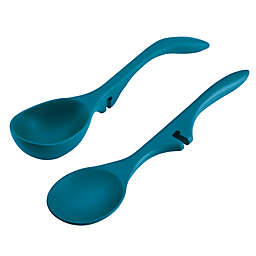 Rachael Ray™ 2-Piece Lazy Spoon & Lazy Ladle Set in Marine Blue