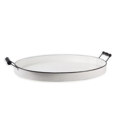 \u0026 Beyond Large Oval Enamel Serving Tray 