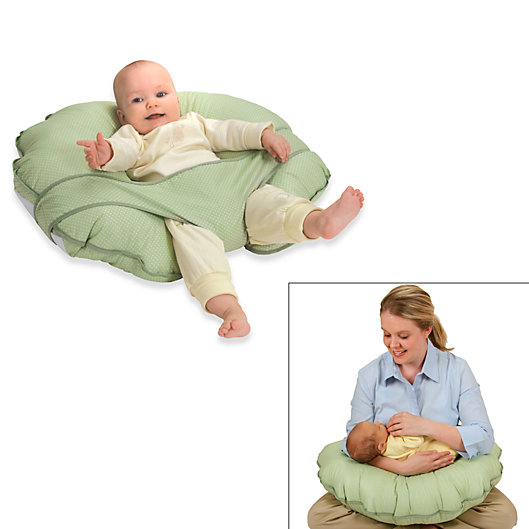 Alternate image 1 for Snoogle®  Cuddle-U Original Nursing Pillow and Support System in Green Dot