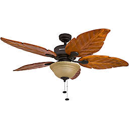 Honeywell Sabal Palm 52-Inch Ceiling Fan with Light in Bronze