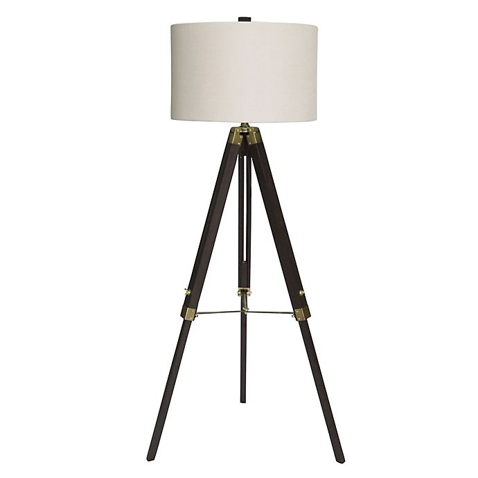Fangio Lighting Classic Structed Tripod, Crinkle Paper Floor Lamp
