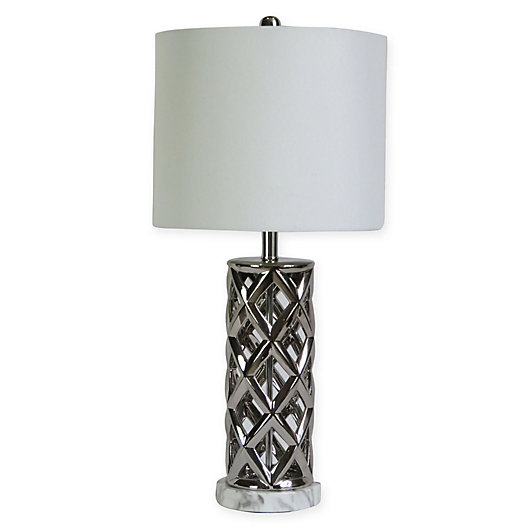Fangio Lighting Woven Cylinder Cage, Fangio Lighting Black Table Lamp