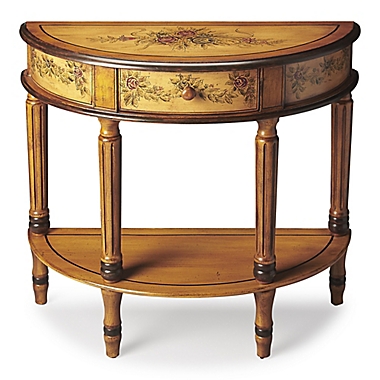 Butler Specialty Company Mozart Hand-Painted Demilune Console Table. View a larger version of this product image.