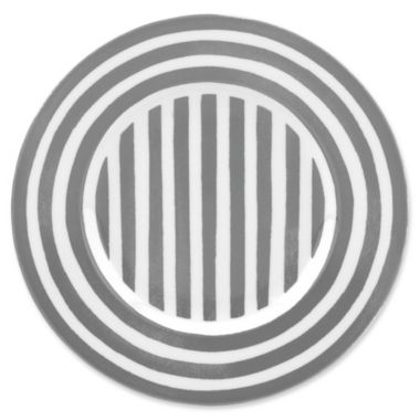 kate spade new york Charlotte Street&trade; North Accent Plate in White/Slate. View a larger version of this product image.