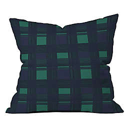 Deny Designs Gabriela Fuente Winter Midnight 18-Inch Square Throw Pillow in Green