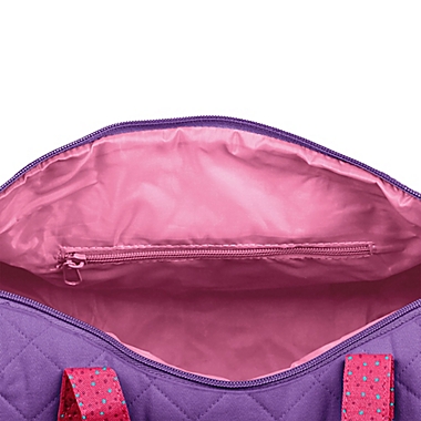 Stephen Joseph&reg; Unicorn Quilted Duffle in Purple. View a larger version of this product image.