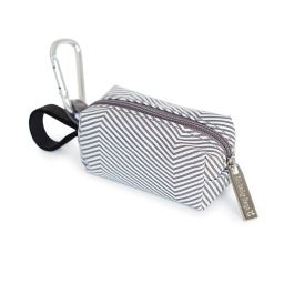 Oh Baby Bags Diaper Bag Clip-On Dispenser with Disposable Bags for Messes in Mini Stripe