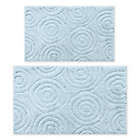 Alternate image 0 for Perthshire 2-Piece Circles Bath Rug Set in Light Blue
