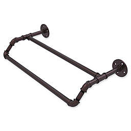 Allied Brass Pipeline Collection 30-Inch Double Towel Bar in Antique Bronze