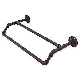Allied Brass Pipeline Collection 18-Inch Double Towel Bar in Antique Bronze