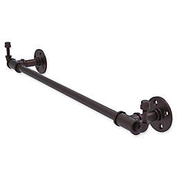 Allied Brass Pipeline Collection 24-Inch Towel Bar with Integrated Hooks in Antique Bronze