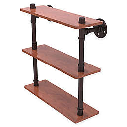 Allied Brass Pipeline Collection Ironwood Triple Shelf