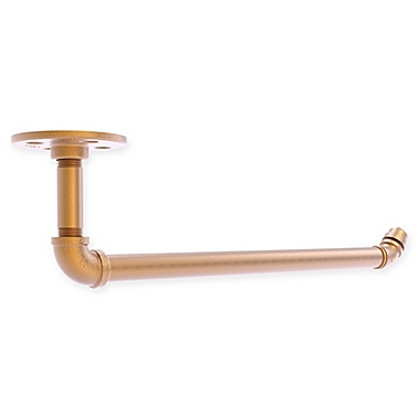 Allied Brass Pipeline Collection Under Cabinet Paper Towel Holder in Brushed Bronze. View a larger version of this product image.