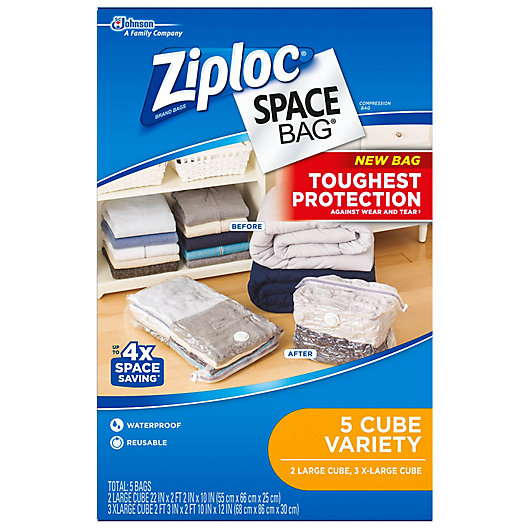 Alternate image 1 for Ziploc® Space Bag® Storage Bags (Set of 5)