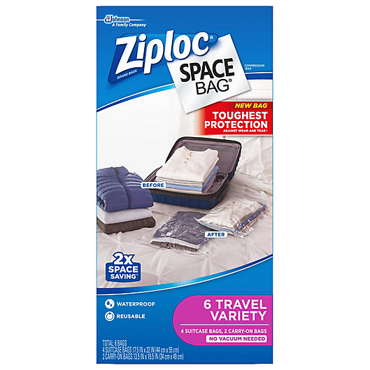 Alternate image 1 for Ziploc® Space Bag® 6-Count Travel Variety Pack