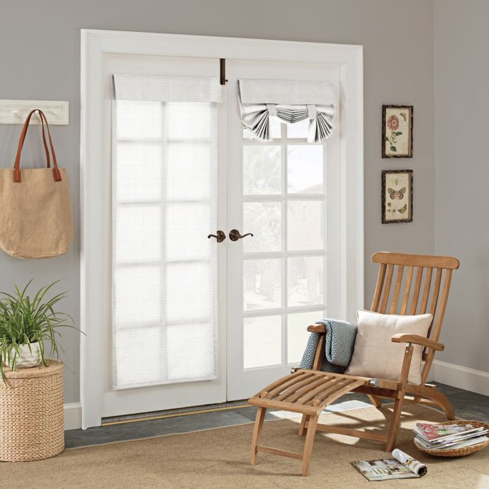 french door panels window treatments