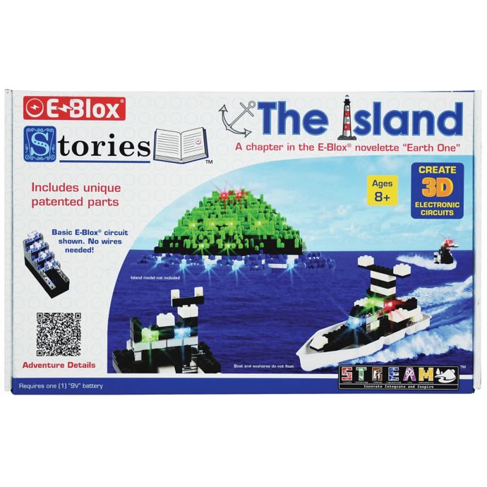 E Blox Stories The Island 100 Piece Electronic Led Building - blox piece map update 8