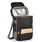 Alternate image 1 for Picnic Time&reg; Duet Insulated Wine and Cheese Tote in Black & Grey