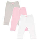 Alternate image 0 for Luvable Friends&reg; Size 3-6M 3-Pack Polka Dot Pants in Grey/Pink