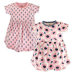 Touched by Nature Blossoms 2-Pack Organic Cotton Dresses in Pink