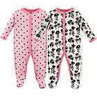 Alternate image 0 for Luvable Friends&reg; Size 6-9M 2-Pack Snap-Front Sleep N Play Coveralls