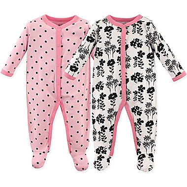 Luvable Friends&reg; Size 6-9M 2-Pack Snap-Front Sleep N Play Coveralls. View a larger version of this product image.
