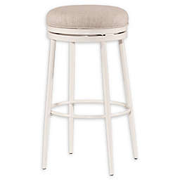 Hillsdale Furniture Aubrie Swivel Stool in Off-White