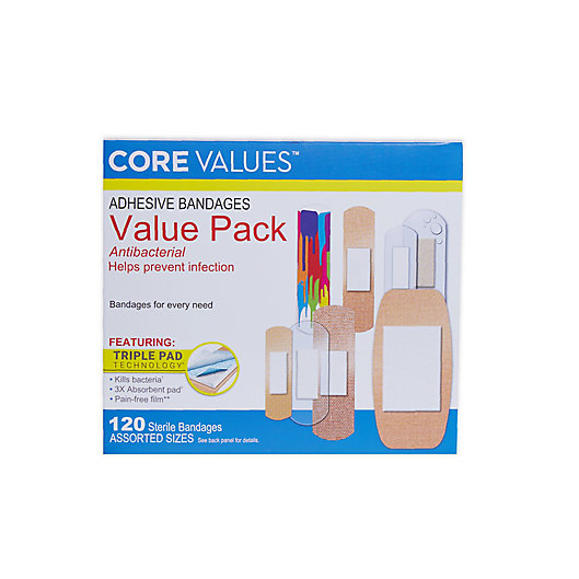 Alternate image 1 for Core Values™ 120-Count Value Pack Bandages