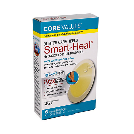 Alternate image 1 for Core Values™ 6-Count Hydro Seal Blister Heal Bandages