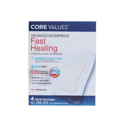 Core Values&trade; 4-Count Fast Healing Adhesive Bandages