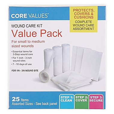 Core Values&trade; 25-Piece Wound Care Kit. View a larger version of this product image.
