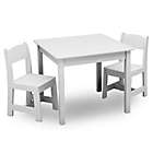 Alternate image 0 for Delta Children&reg; MySize 3-Piece Table and Chairs Set in Bianca White