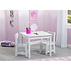 Alternate image 2 for Delta Children&reg; MySize 3-Piece Table and Chairs Set in Bianca White