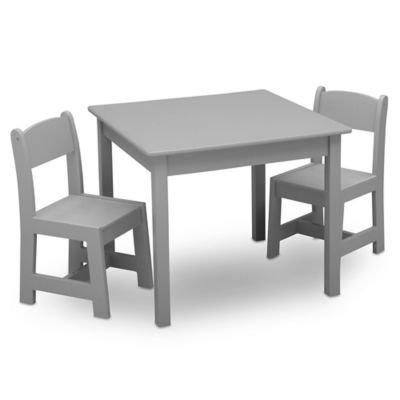 Delta Children&reg; MySize 3-Piece Table and Chairs Set in Grey