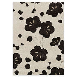 Loloi Rugs Enchant Floral 3'10 x 5'7 Power-Loomed Accent Rug in Ivory/Espresso