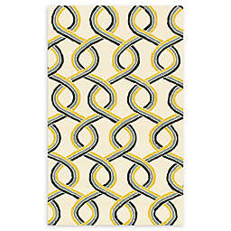 Loloi Rugs Venice Beach Abstract 3'6 x 5'6 Area Rug in Ivory
